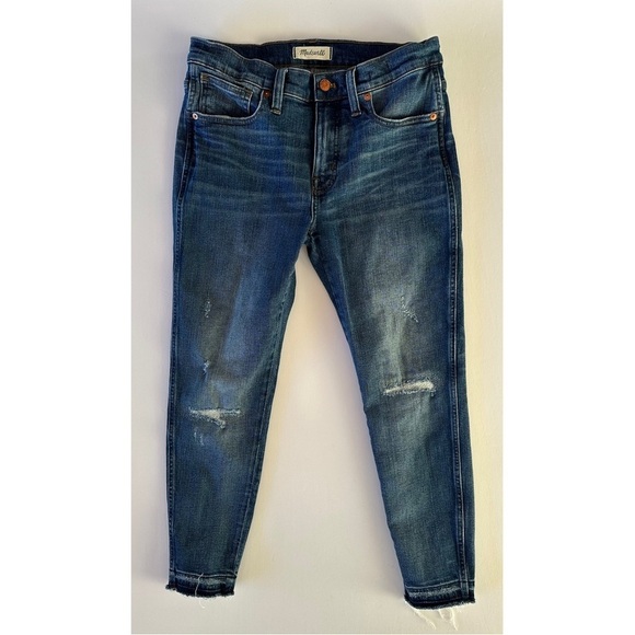 Madewell Denim - Madewell Jeans Women 29P Blue 9" High Rise Skinny Raw Released Hem